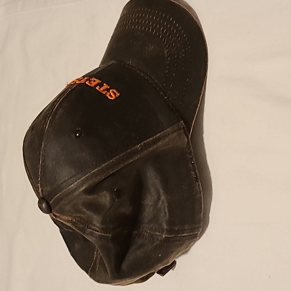 Stetson Baseball Cap, Adjustable, Leather Looking Matetial, Western, Brown - Picture 6 of 13